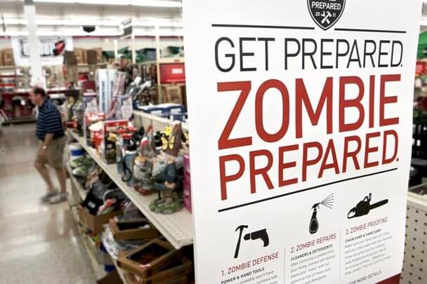 Ace Hardware in Nebraska advises zombie invasion preparation